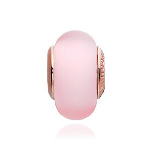 판도라 789421C00 매트 핑크 글라스 무라노 참