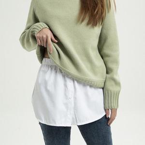 OHS-LY1612 레이어드 페이크 밑단 셔츠