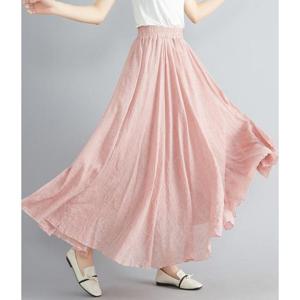 G124007_사랄라 허리밴딩 롱스커트