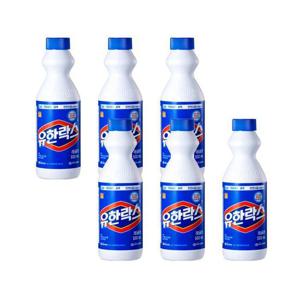 [유한락스] 락스 레귤러 500ml x 6개