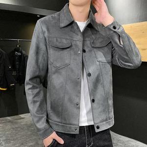 [더블디] 남성 스웨이드 핏 데님 트레커 자켓 IS-DN40