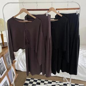 빅사이즈사랑해요 Q131L311 엠마왕스판스커트투피스 RA