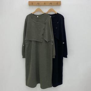 빅사이즈사랑해요 Q179L311 이중볼레로언발롱원피스 GO