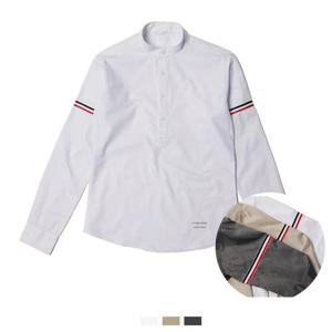 남자 차이나카라 셔츠 화이트 봄셔츠 데일리 긴팔남방