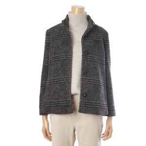 [안지크]무드체크하이넥울자켓 AH4JK1140