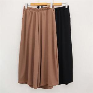 빅사이즈사랑해요 E739L303 통와이드스판치마바지 ZY