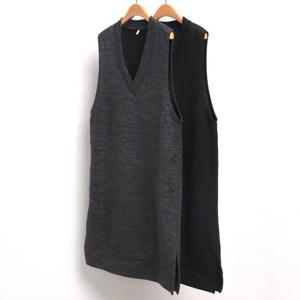 빅사이즈사랑해요 8009L312 조끼골지브이원피스 MN