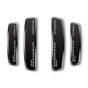 더뉴그랜저 블랙 쉴드 엠블럼 도어가드