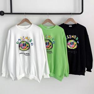 빅사이즈사랑해요 Q470L401 패스워드엠보컬러맨투맨 MA