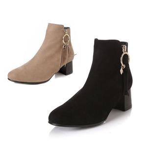 [엘칸토(여성화)]여성쿠션UP 앵클부츠 LCWA32U14C 블랙/베이지