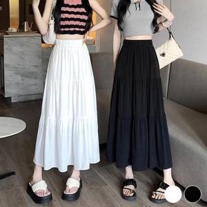 주름 A라인 허리밴딩 스커트 USD-324