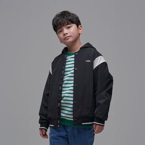 [내셔널지오그래픽키즈] K241UJP910 우븐 베이스볼 점퍼 CARBONBLACK