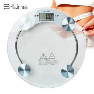 에스라인 180kg 원형 전자디지털 체중계 220