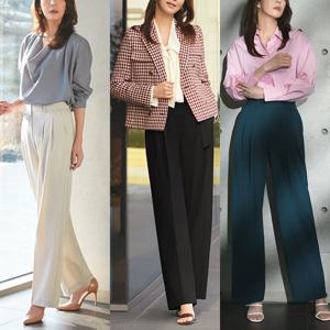 [레이나]리오나 하프 밴딩 와이드 팬츠