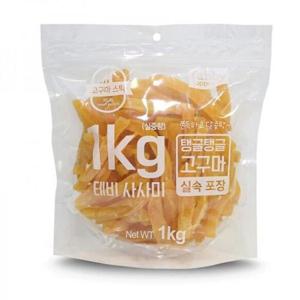 [프로셀러] 테비 강아지 고구마 스틱 1kg 애견 건조 사사미 간식