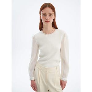 올리브데올리브 (OK4SP160) 레이어드핏 니트블라우스 OLIVE  DES  OLIVE