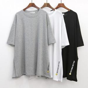 빅사이즈사랑해요 G929L402 오버핏스마일반팔티 NO