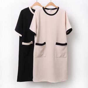 빅사이즈사랑해요 9019L402 빅포켓박스원피스 NB