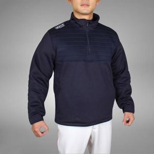 [프로셀러] 제트 풀오버 야구 반집업 곤색 1P 겨울 기모 긴팔