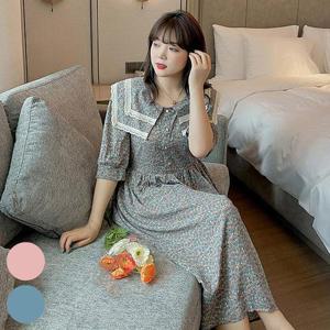 빅사이즈사랑해요 J955L402 플로렌더블카라원피스 DK