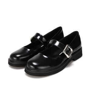 [바바라(슈즈)]통굽 메리제인 캐쥬얼 데일리 슈즈_BBH135BK