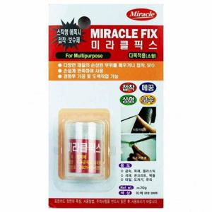 미라클픽스 다목적용(소형) 접착 메꿈 성형 보수용 20g(530209)