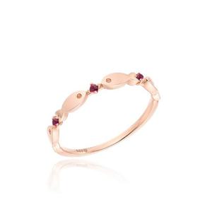 [GB] 럭키 물고기 탄생석 14K GOLD 반지 LRS22233G