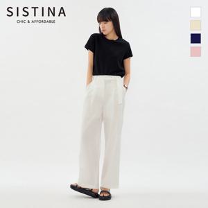 [SISTINA] 인기 라이트 핀턱 스트레이트 팬츠_AWWSLO21750