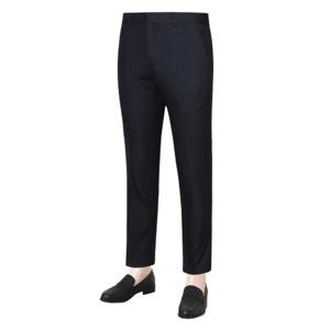[파파브로]남성 잔체크 밴딩 노턱 정장 바지 LO-SPA-D126-네이비