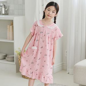 [달코미코]바닷가원피스 잠옷 여아 드레스 공주님 레이스 유아 아동 유치원 파자마파티 키즈 생인 선물
