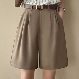 [라일리의류] Rly 여성 세미 정장 스타일 캐주얼 5부 반바지 팬츠 코디