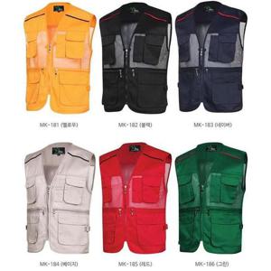 티뷰크  MK 181-190 칼라  망사 조끼 모음