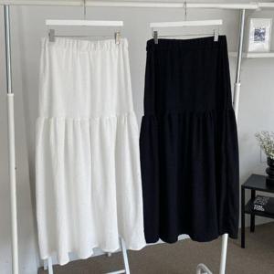 빅사이즈사랑해요 Q942L404 퓨어에이언발주름스커트 YP