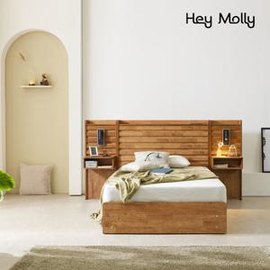 헤이몰리 클라인 LED 템바보드 호텔수납침대 SS 사이드패널2개