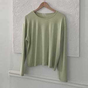 아이우먼 솔리드유넥루즈긴팔티 MOS003M404 빅사이즈