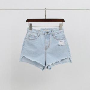 빅사이즈사랑해요 G872L405 연청데미지컷팅반바지 CA