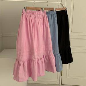 빅사이즈사랑해요 S026L405 구름면셔링에이스커트 MO