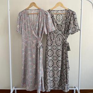 빅사이즈사랑해요 G968L405 페이즐리패턴랩원피스 YP