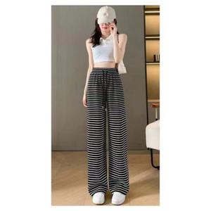 스트라이프 편한 와이드팬츠 UC-0096