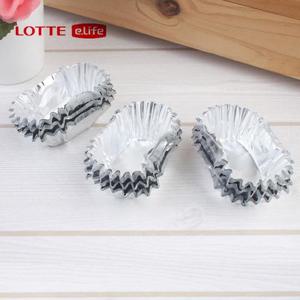 롯데 베이킹컵 타원형 90P 컵케익 베이킹컵