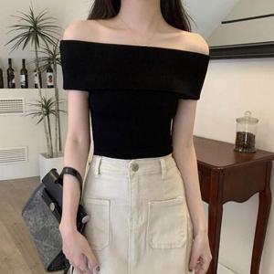 [잇백잇슈] 오프숄더심플니트 스타일리시 패션 시원