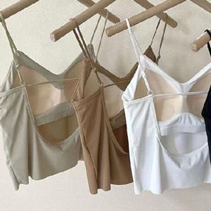 [라일리의류] Rly 크롭 하프문 끈 나시 ST240523