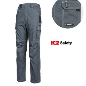 K2 PT-A4303 스판 메쉬 냉감밴드 작업 바지 근무복