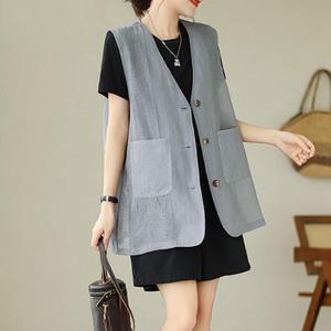 빅사이즈 406 망사매쉬썸머롱베스트 DYNR090