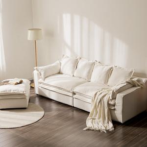 헤이몰리 지젤 4인 기능성 원단 패브릭 소파 세트