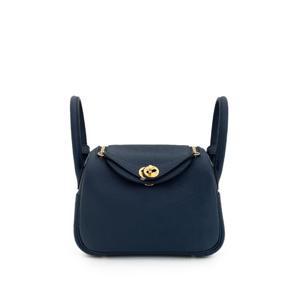 [엘러브]에르메스 미니린디19 블루드프루쎄 금장 B각인 4HB0317