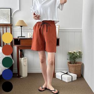 빅사이즈사랑해요 R093L406 엠보싱주름끈밴딩반바지 DK