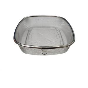 덕흥 가득채반 스텐망바구니 2호 둥근정사각