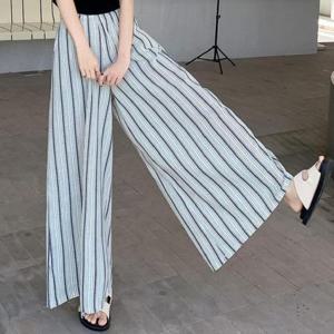 스트라이프 와이드 밴딩 팬츠 ULL-B110