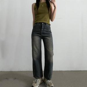 스트레이트 핏 팬츠 키작녀청바지 UFR-161891